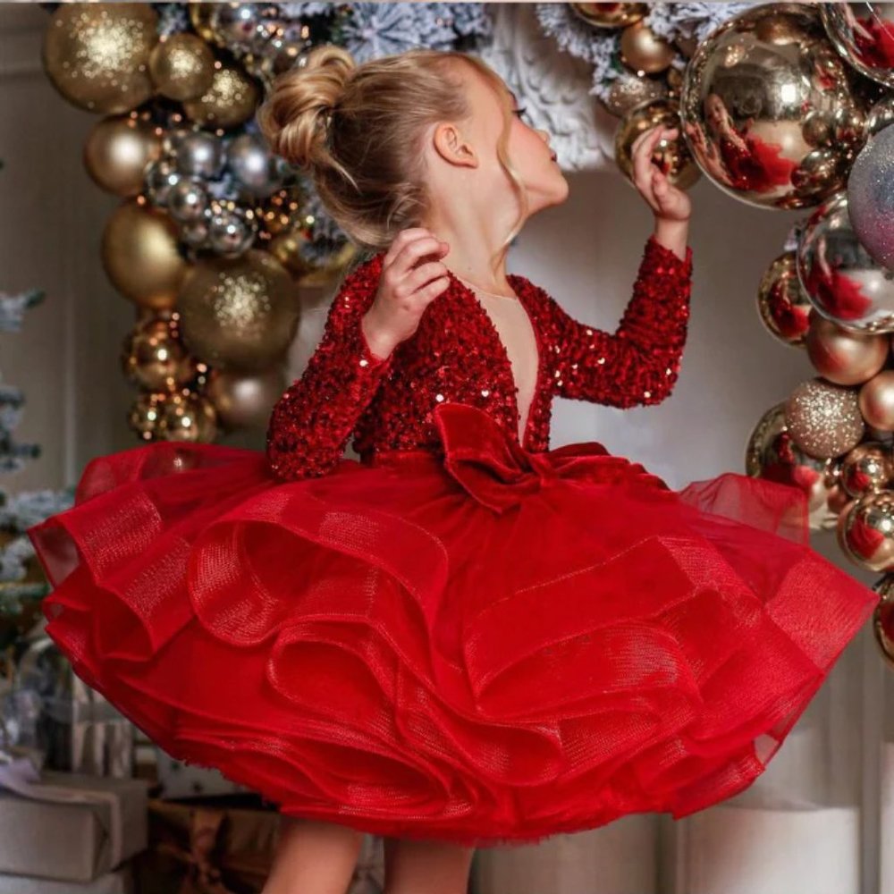 Fancy Beautiful Red Holliday Dress